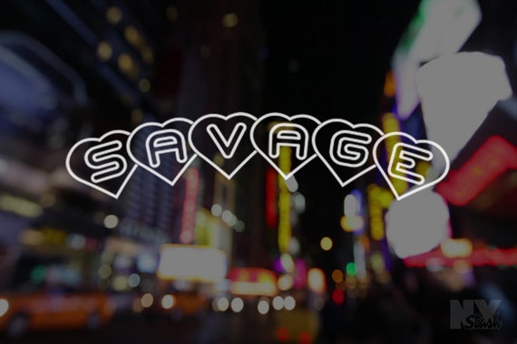 Savage Vinyl Decal Sticker Laptop Sticker Car Decals  Appliance Funny Window Sticker