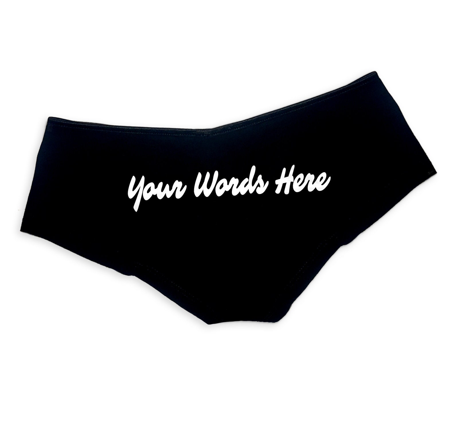 Custom Panties Personalized With Your Words Custom Printed Panties  Customized Booty Womens Underwear