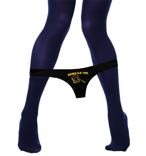 Spread Me Funny Panties   Naughty Bachelorette Party Gift Panty Womens Thong Lingerie
