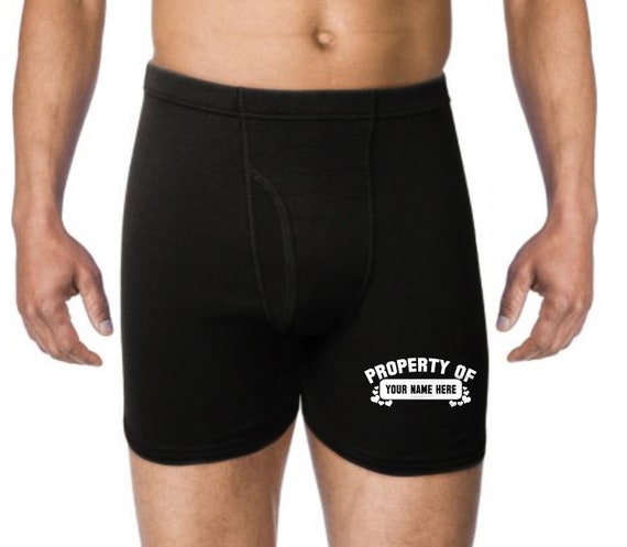 Property Of Boxers, Personalized Gift For Him, Gag Gift, Gift For Boyfriend, Gift For Husband, Custom Mens Underwear