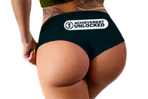 Achievement Unlocked Panties Funny  Gamer Girl Panty Womens Underwear
