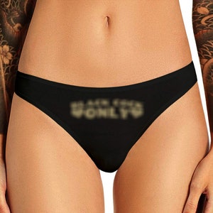 BBC Thong Black C@*! Only Panties Queen Of Spades BBC Queen Of Spade Cuckold Thong Panties