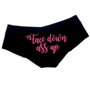 Face Down Ass up Panties Funny Panties Booty Bachelorette Party Bridal