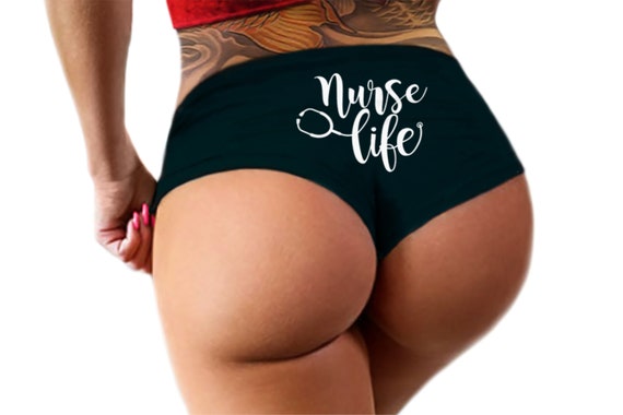Nurse Life Panties   Funny Booty Bachelorette Party Bridal Gift Doctor Healthcare Dr Stethoscope Womens Underwear