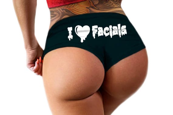 I Love Facials Panties C@msl@t   Funny Naughty Panties Booty Bachelorette Party Gift C@m S!@# Booty Womens Underwear