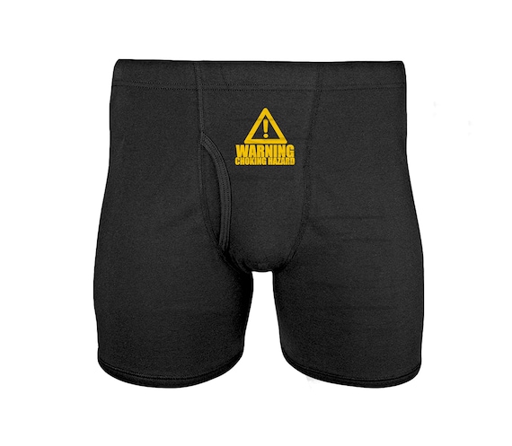 Choking Hazard Mens Underwear Funny Gift for Him Boyfriend Husband