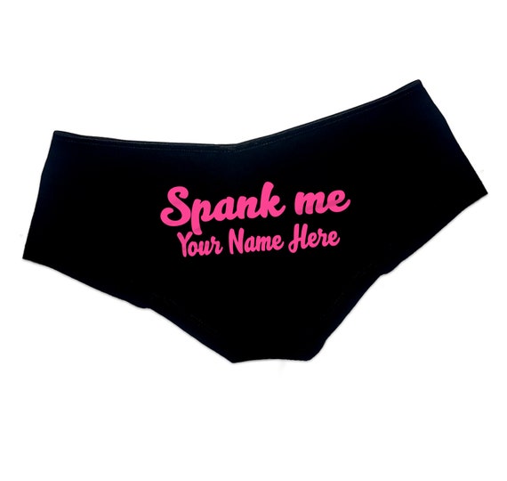 Custom Name I Love Cock Thong Panties Personalised Text Sexy Funny Pan