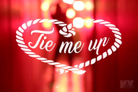 Tie Me Up Rope Love Panties Rope Bondage Decal Laptop Sticker Car Decals  Appliance Funny Window Sticker