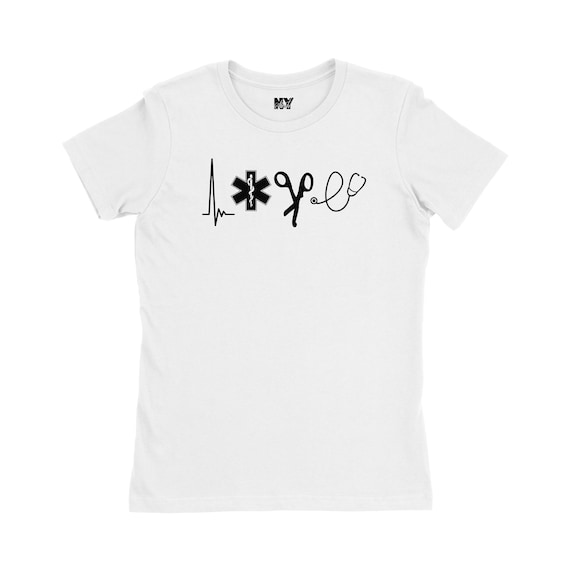 LOVE EMT Shirt, EMT Womens Tee Shirt