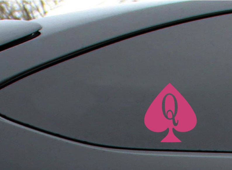 Queen Of Spades Decal Laptop Sticker Car Decals Appliance Etsy