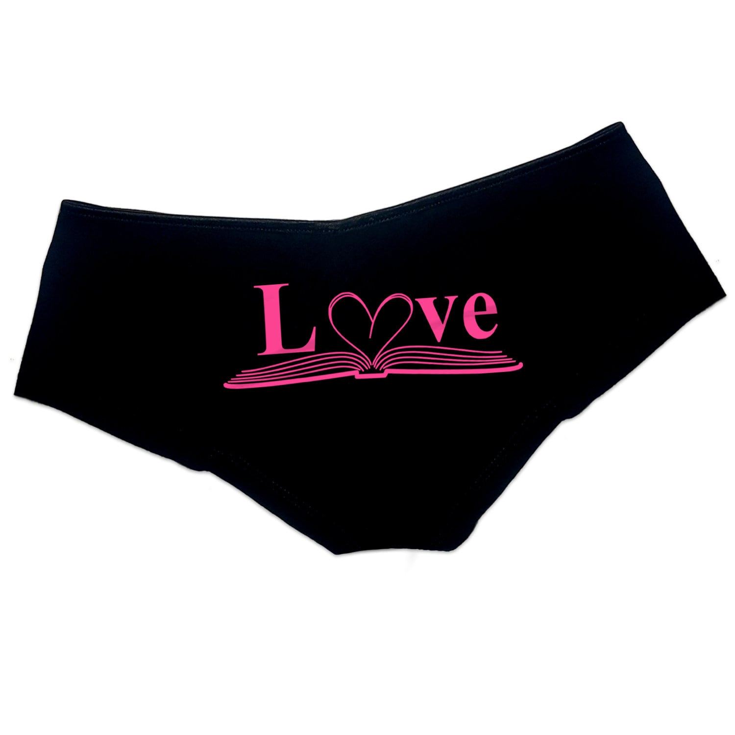 Love Reading Panties, Love Books Panties, Sexy Fun Funny Booty, Womens  Underwear 