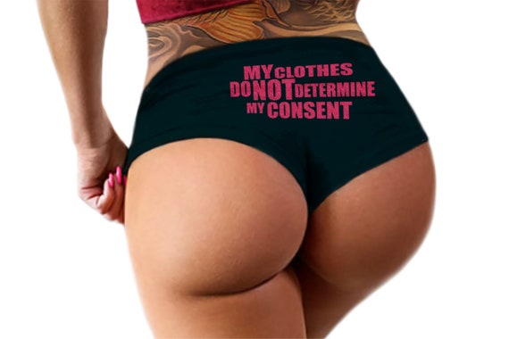 My Clothes Do Not Determine My Consent Panties  Booty Womens Underwear