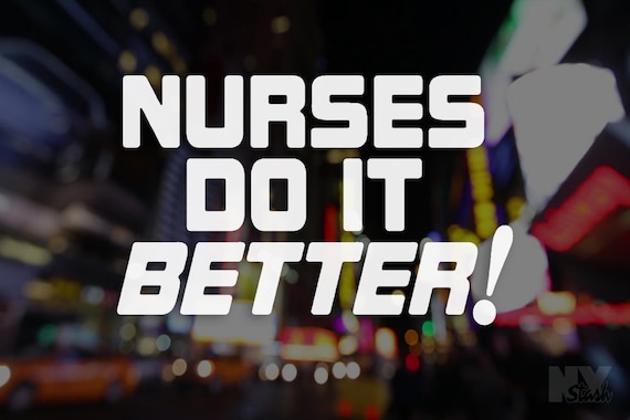 Nurses Do It Better Decal Laptop Sticker Car Decals  Appliance Funny Window Sticker