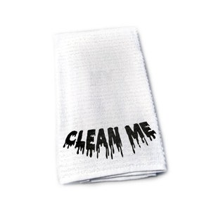 Reinige mich nach dem S@! Handtuch Lustige Gag Geschenk für Freund Mann Mann Bräutigam Freundin Frau Braut Jahrestag Strumpf Stuffer Valentinstag Geschenk