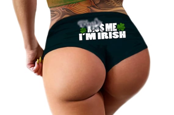 Fuck Me Im Irish Panties St Patricks Day Funny  Panties Booty Bachelorette Party Bridal Gift Panties Booty Womens Underwear
