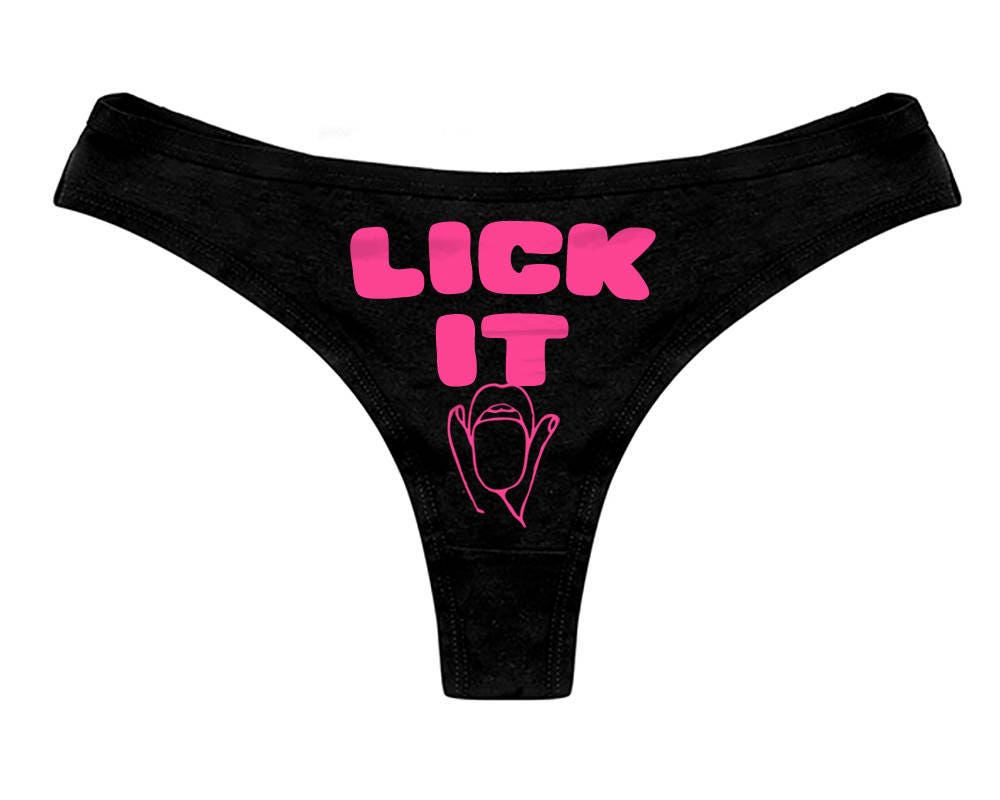 Lick It Panties Lick Me Panty Womens Thong Panties
