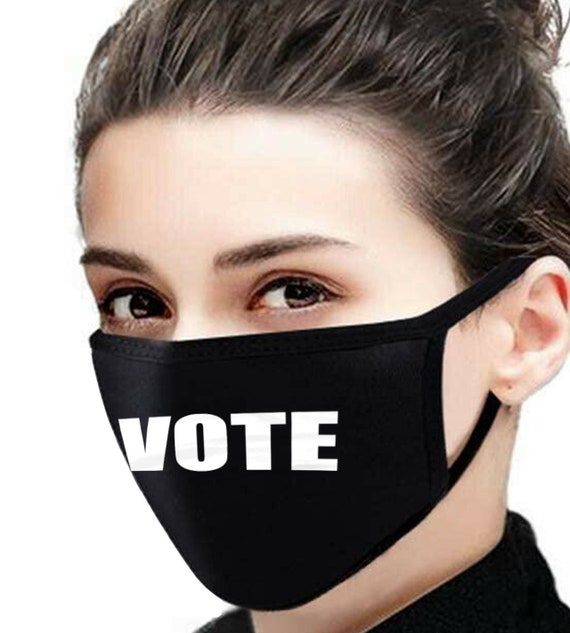 VOTE Face Mask, Reusable, Two Layers, Washable Mask, Travel Mask, Dust Mask, Allergy Mask, Facemask