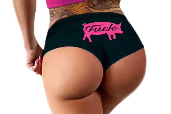 F@&K Pig Panties,  Fun Funny  Booty, Fuck Me Sissy Panties, Womens Underwear