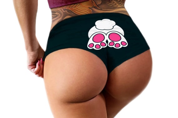 Bunny Tail Panties Funny Panties Bachelorette Party Bridal Gift Panties Womens Underwear