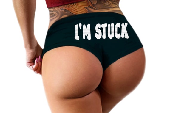 I'm Stuck Panties Funny Naughty  Valentine Bachelorette Party Gift Panties Panty Womens Underwear
