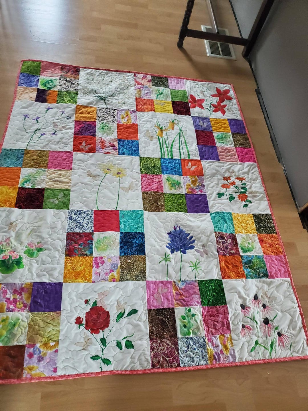 Floral Spring Quilt - Etsy