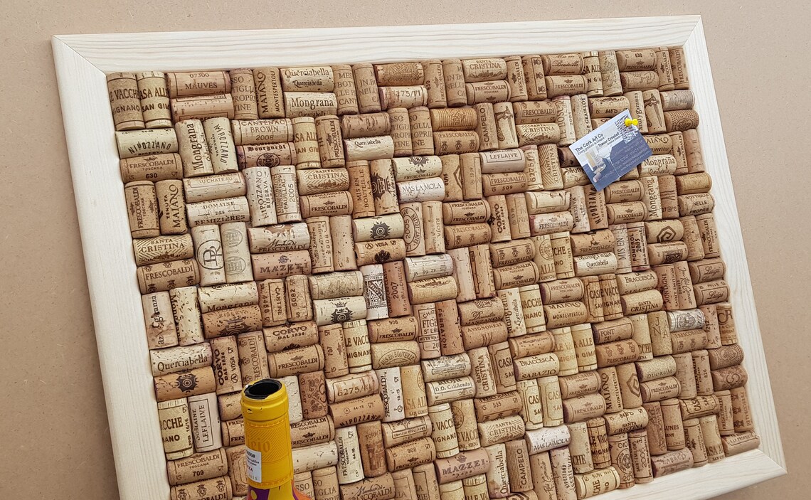 Madetomeasure Wine Cork Notice Boards With a 38mm Pine Frame Etsy UK