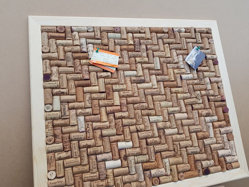 Madetomeasure Wine Cork Notice Boards With a 38mm Pine Frame Etsy