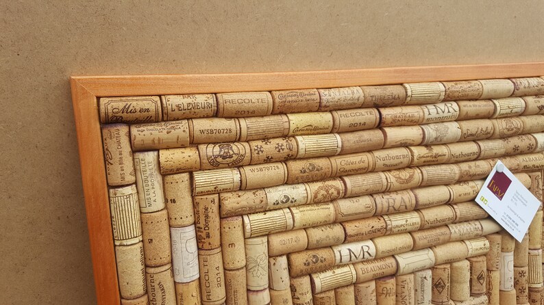 Cork Pin Board Produced From Re Cycled Wine Corks In Spiral Layout Large Size 24 X 18 60 45cm With A Copper Frame