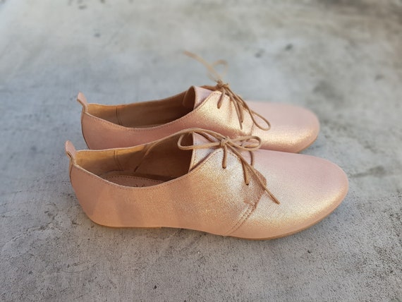 women's pink oxford shoes