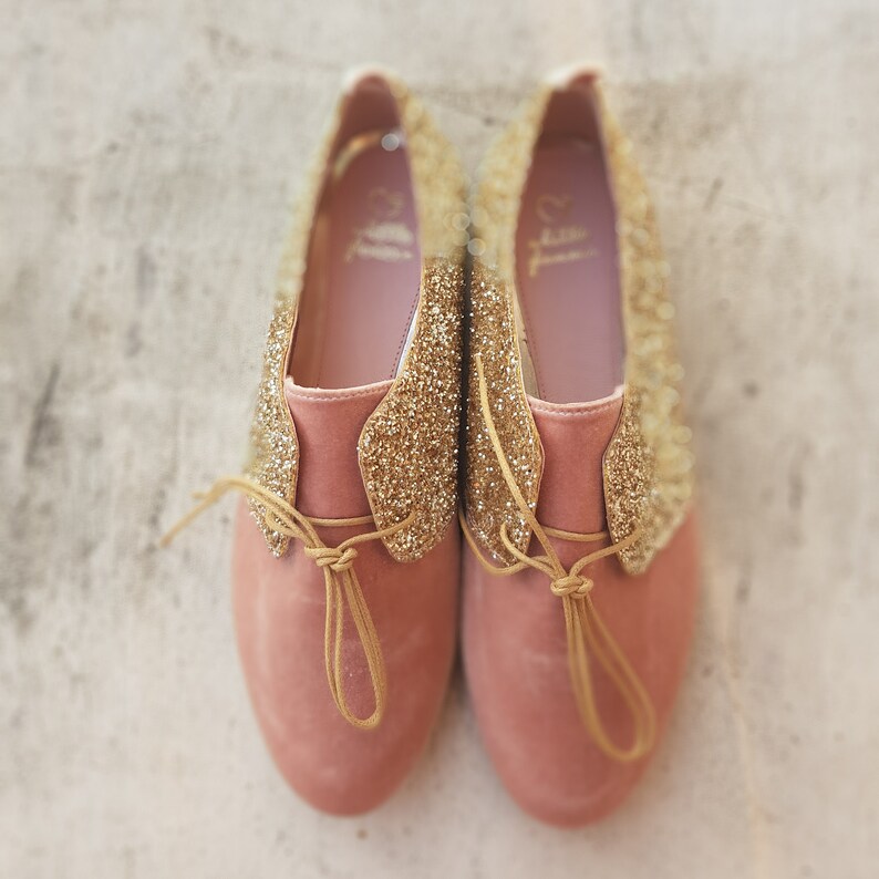 gold oxfords