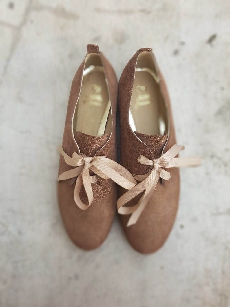 Light brown shoes Light brown leather flats Etsy