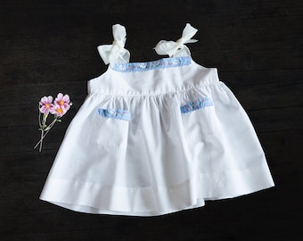 Vintage French Baby Pinafore Dress size 6-12 months