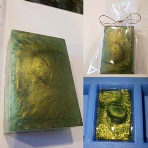 Peppermint handmade essential oil vegetable glycerin bar soap, natural essential oil glycerin soap, vegan