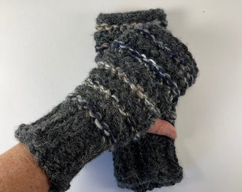 Wrist Warmers, Hand Knit Fingerless Gloves, Fingerless Mittens, Texting Gloves, Texting Mittens, Hand Warmers