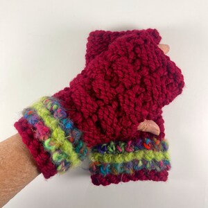 Wrist Warmers, Hand Knit Fingerless Gloves, Fingerless Mittens, Hand Warmers