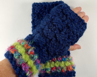 Wrist Warmers, Hand Knit Fingerless Gloves, Hand Knit Wrist Warmers, Hand Warmers