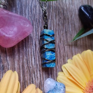 agate bead, agate pendant, natural stone, necklace pendant, gemstone, gift for mom, gift for her, wire wrapped, mother&#39;s day, ready to ship