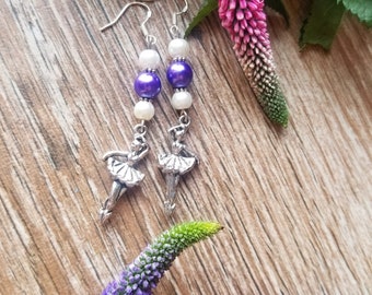 boucles d’oreilles de ballerine, bijoux de danse, bijoux de ballet, cadeaux de ballet, charme de ballerine, cadeaux pour elle, cadeau de Noël, cadeaux pour les filles