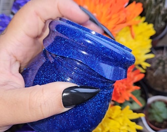 Handgemachter Resin-Behälter, Glitter-Dekor, Housewarminggeschenk