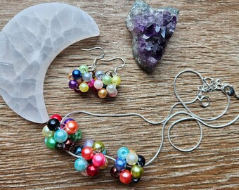 Collana perle di vetro azzurre - Gioielli - Collane - di anna creativa