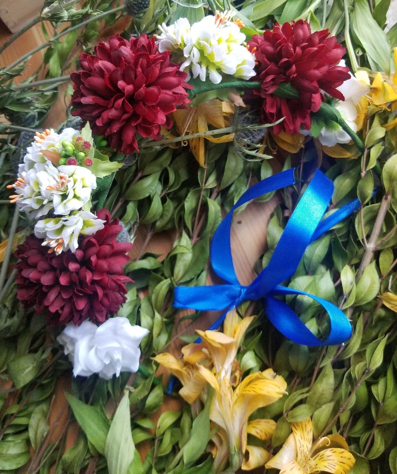 flowers, floral, floral headband, flower girl, bridal flower crown, crown of flowers, wedding hairpiece, bridal hairpiece, boho flower crown image 6