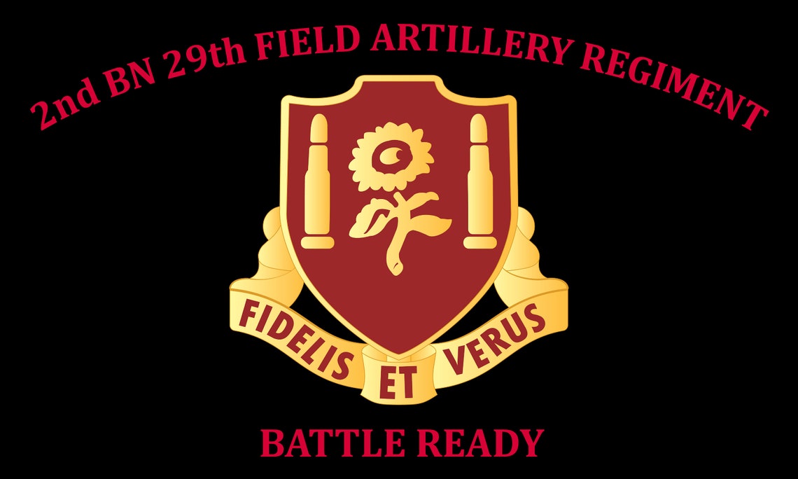 29th Field Artillery Regiment Flag Double Sided Etsy