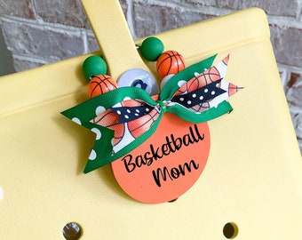 Basketball BOGG bag tag, Personalized Basketball Bag Tag, Basketball Bag Charm, Basketball Mom, Coach Gift, Basketball Coach