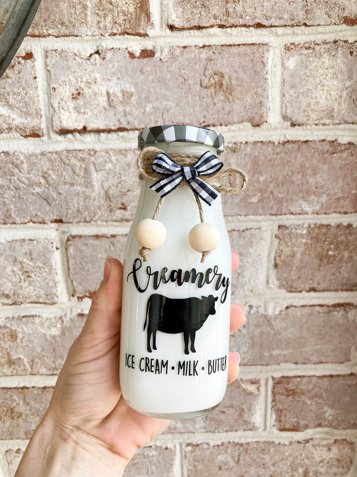 Faux Milk Bottle Farm Tiered Tray Farmhouse Tiered Tray Cow Etsy