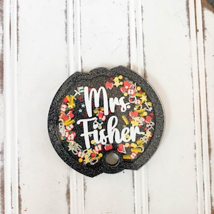 Tumbler Name Tag, Personalized Shaker Name Plate, Teacher Stanley Cup Topper, Stanley Teacher Gift, Teacher Appreciation, Teacher Gift