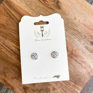 Volleyball Studs, Volleyball Earrings, Personalized Volleyball Earrings, Volleyball Mom, Volleyball Jewelry, Volleyball Coach, Coach Gift