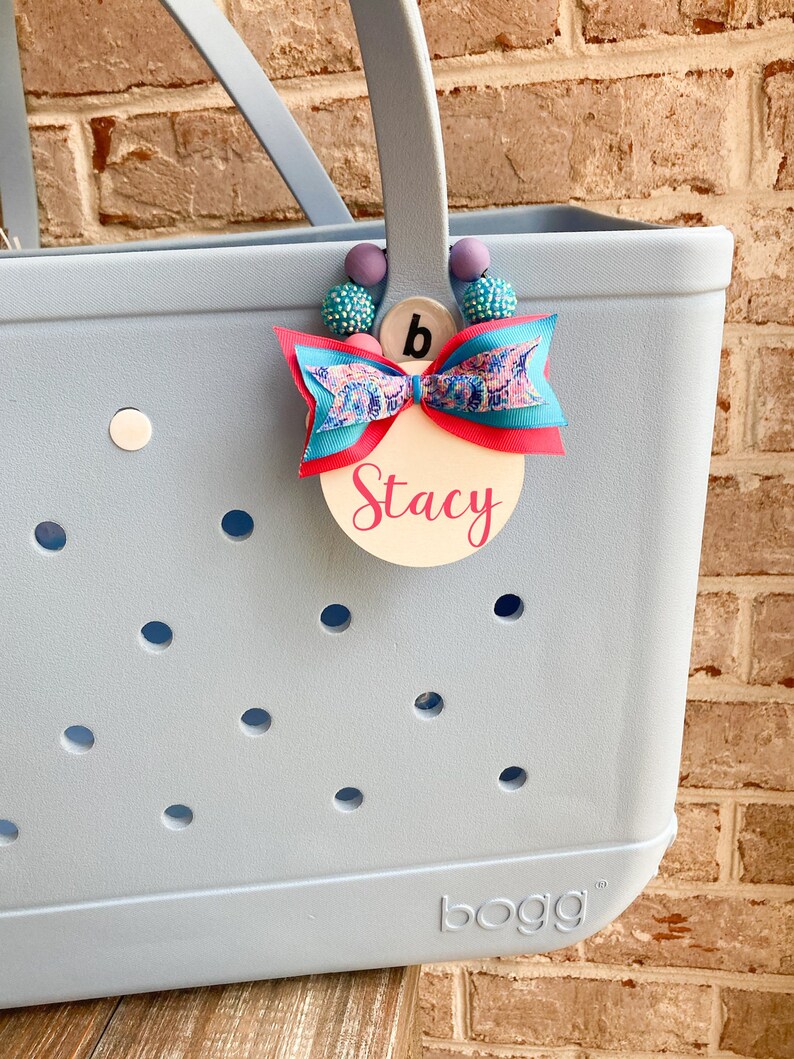Lilly Inspired Bogg Bag Tag Lilly Bag Tag Personalized Bogg Etsy
