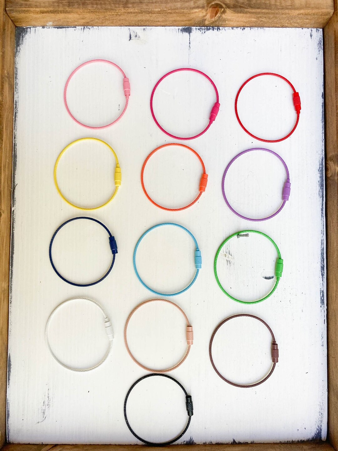 Wire Rope Ring Tags Stainless Steel Wire Rings, Luggage Tag Rings, Wire Rope Keyrings ...