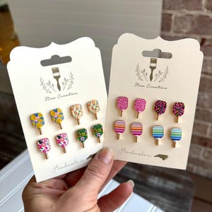 Pickleball Studs, Pickleball Earrings, Retirement Earrings, Retirement Gift, Pickleball Team, Pickball Coach, Pickle Ball