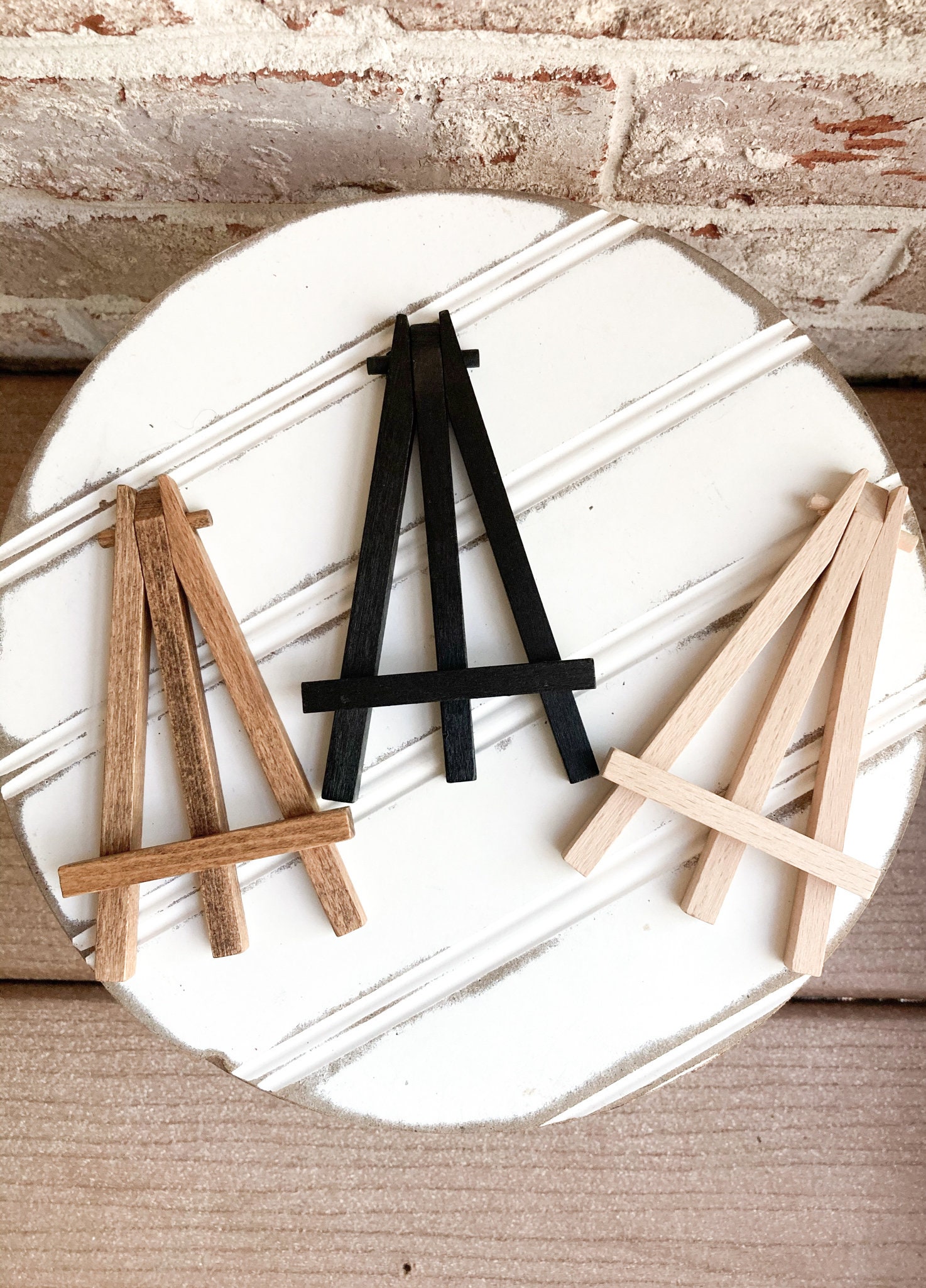 Mini Easel, Small Sign Stand, 6 Inch Tiered Tray Sign Easel, Wedding Table  Number Holder, Mini Canvas Holder, Picture Easel 